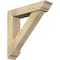 Ekena Millwork Traditional Traditional Rough Sawn Bracket w/ Offset Brace, Douglas Fir, 6"W x 26"D x 26"H BKT0604X26X26TRA01RDF - alternate 1